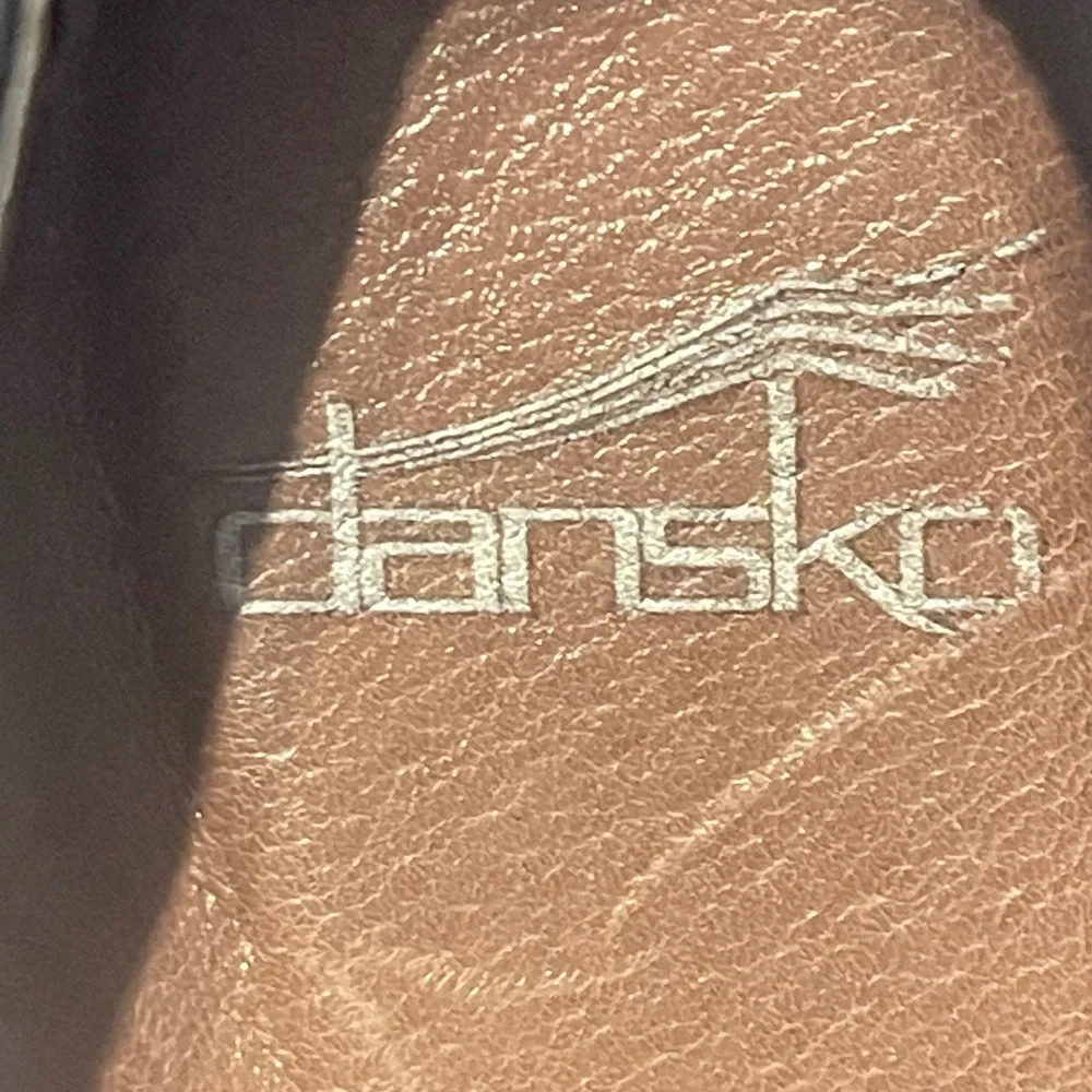 Dansko Clio Black Nubuck Wedge Size EU 37/US 6.5-7 Preowned